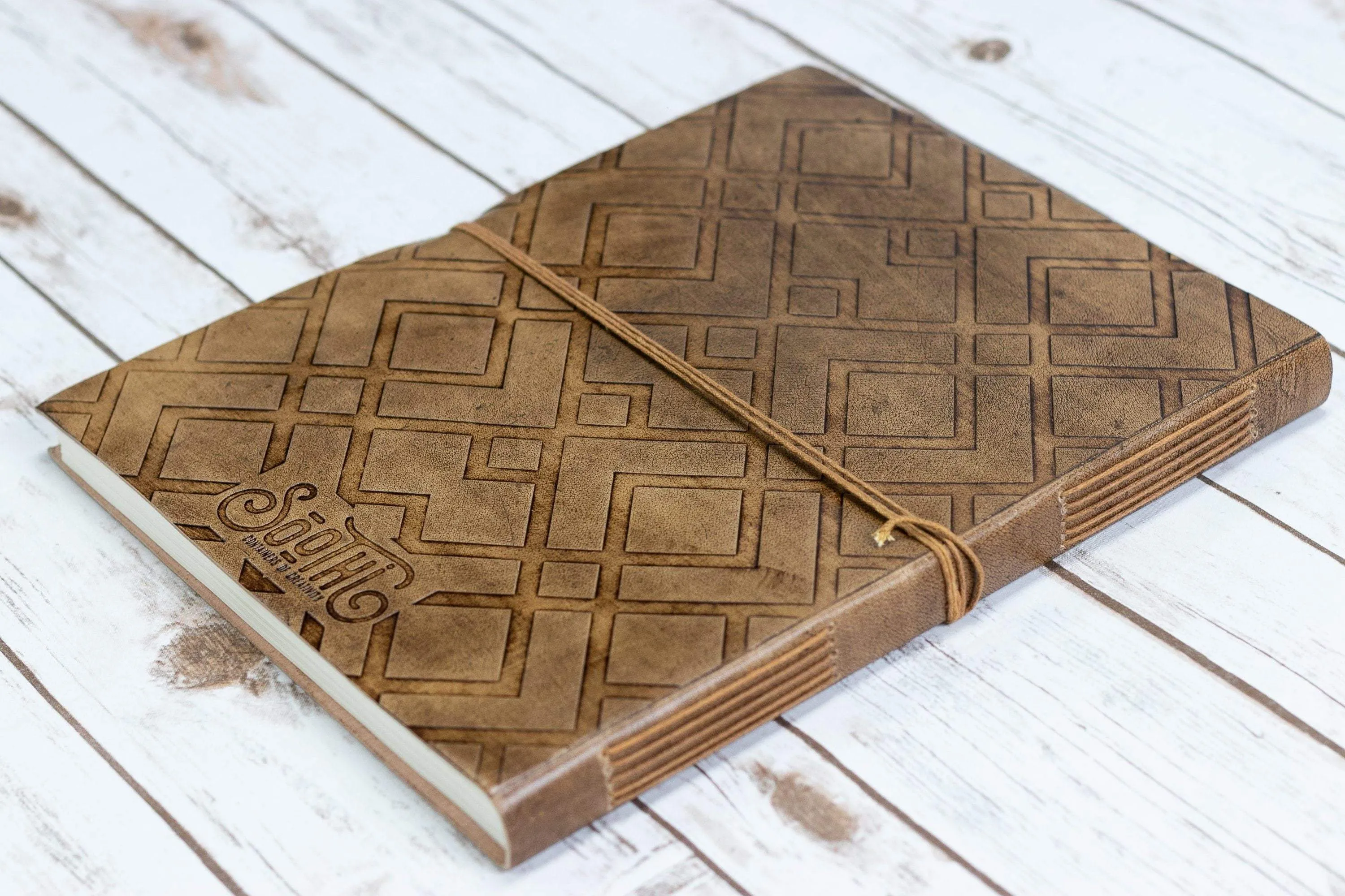 The Chart Of Hand Oversized Large Handmade Leather Journal