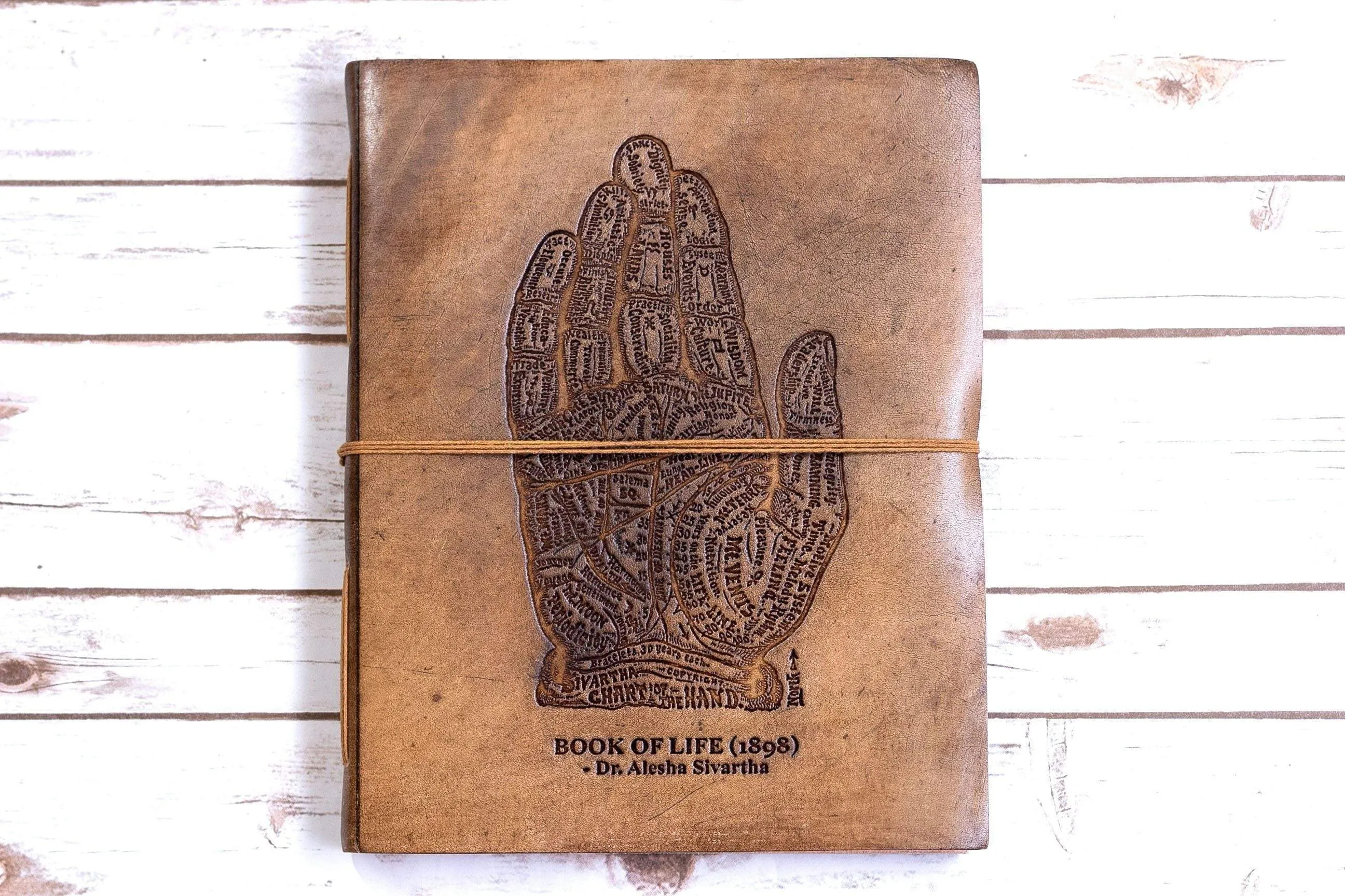 The Chart Of Hand Oversized Large Handmade Leather Journal
