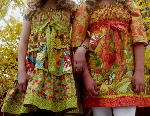 The London Peasant Top Dress for Lila Tueller Designs