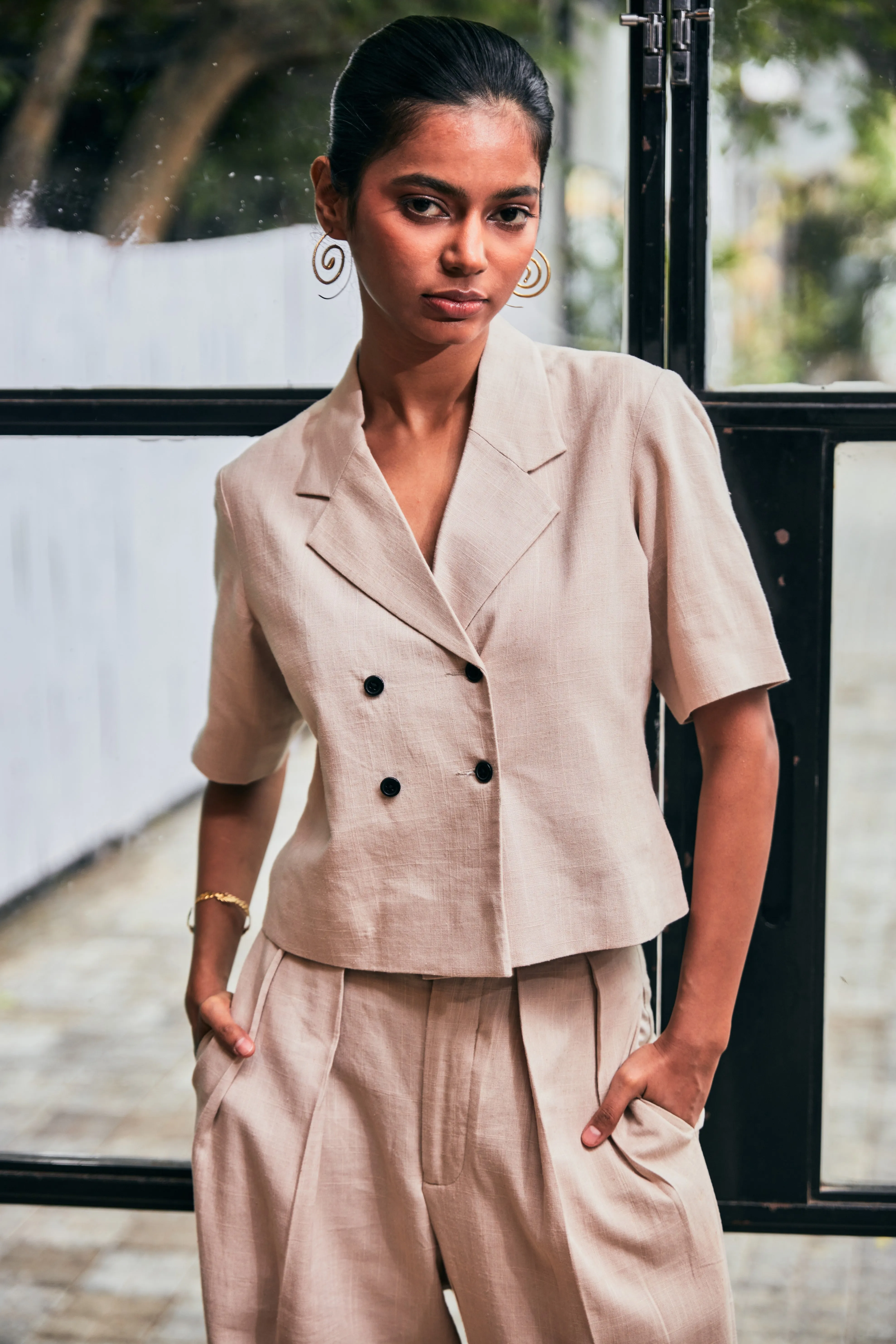 Thea Short Jacket Set