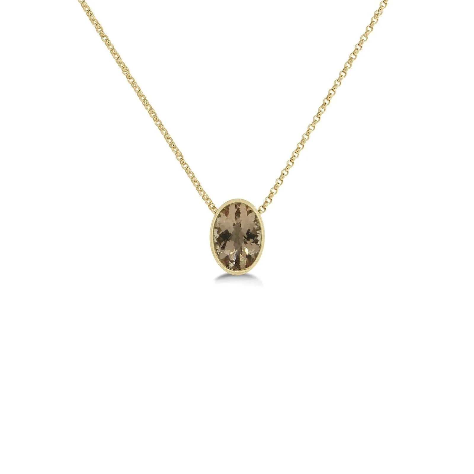 Threadable Pendant in Smokey Topaz