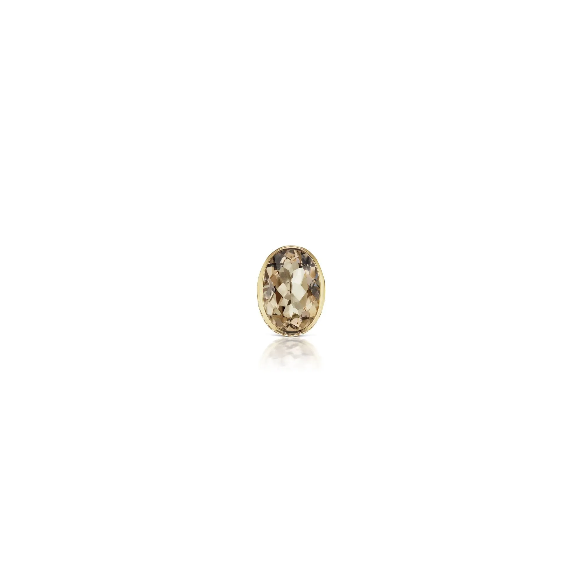 Threadable Pendant in Smokey Topaz