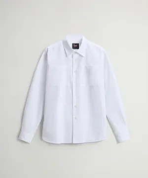 Todd Snyder x Woolrich Work Shirt in White