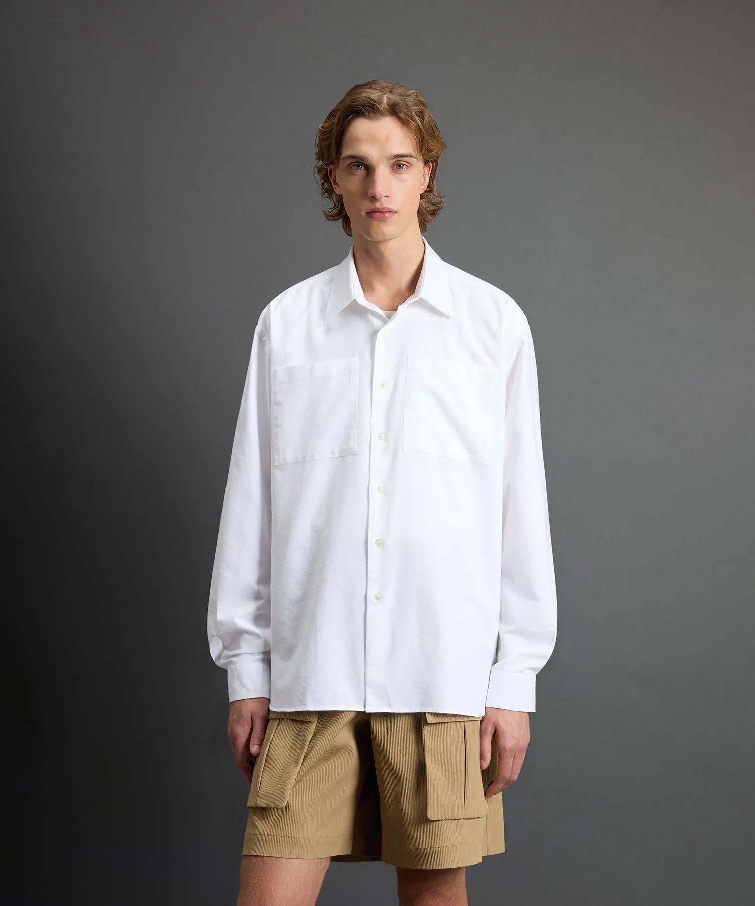 Todd Snyder x Woolrich Work Shirt in White