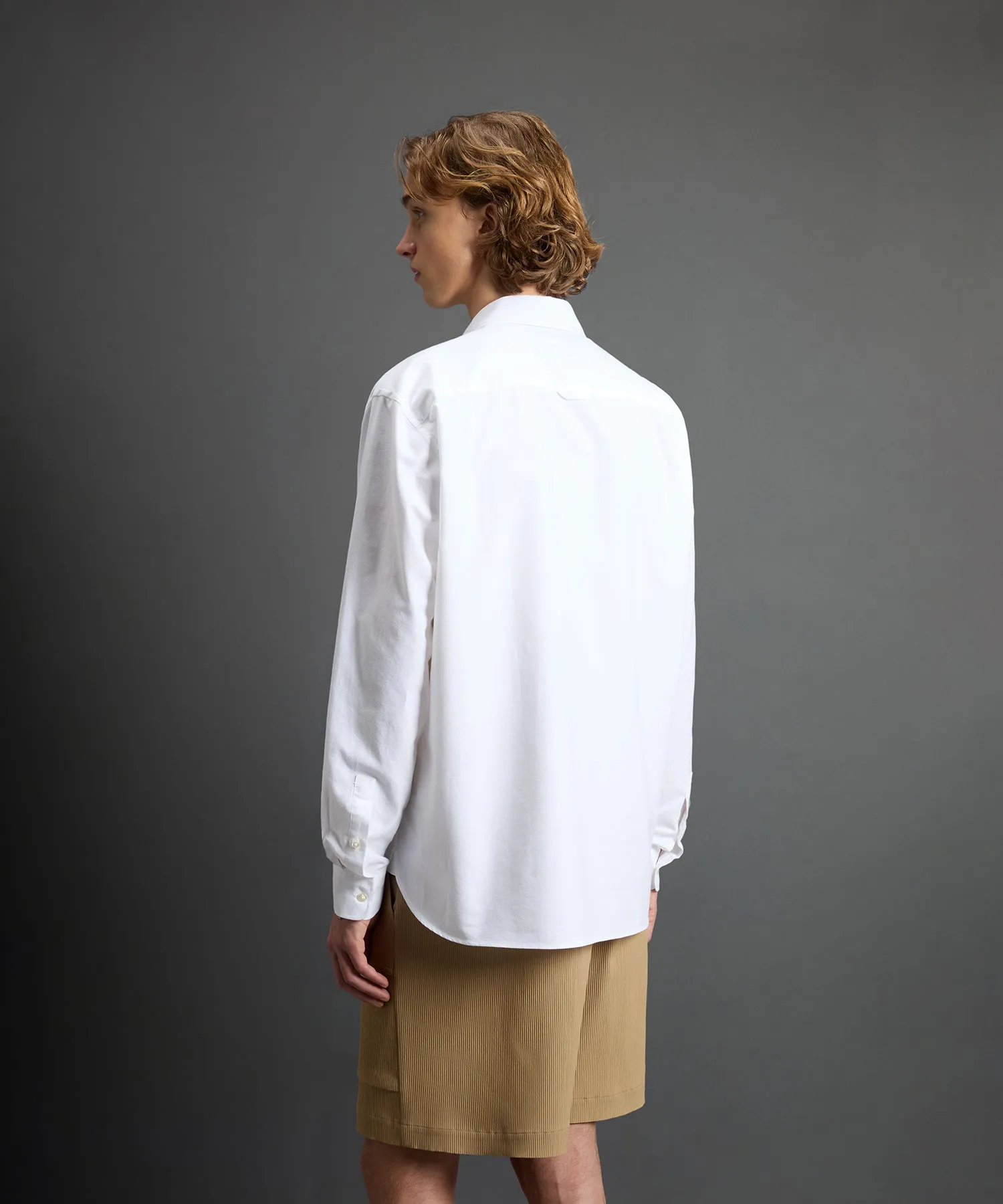 Todd Snyder x Woolrich Work Shirt in White