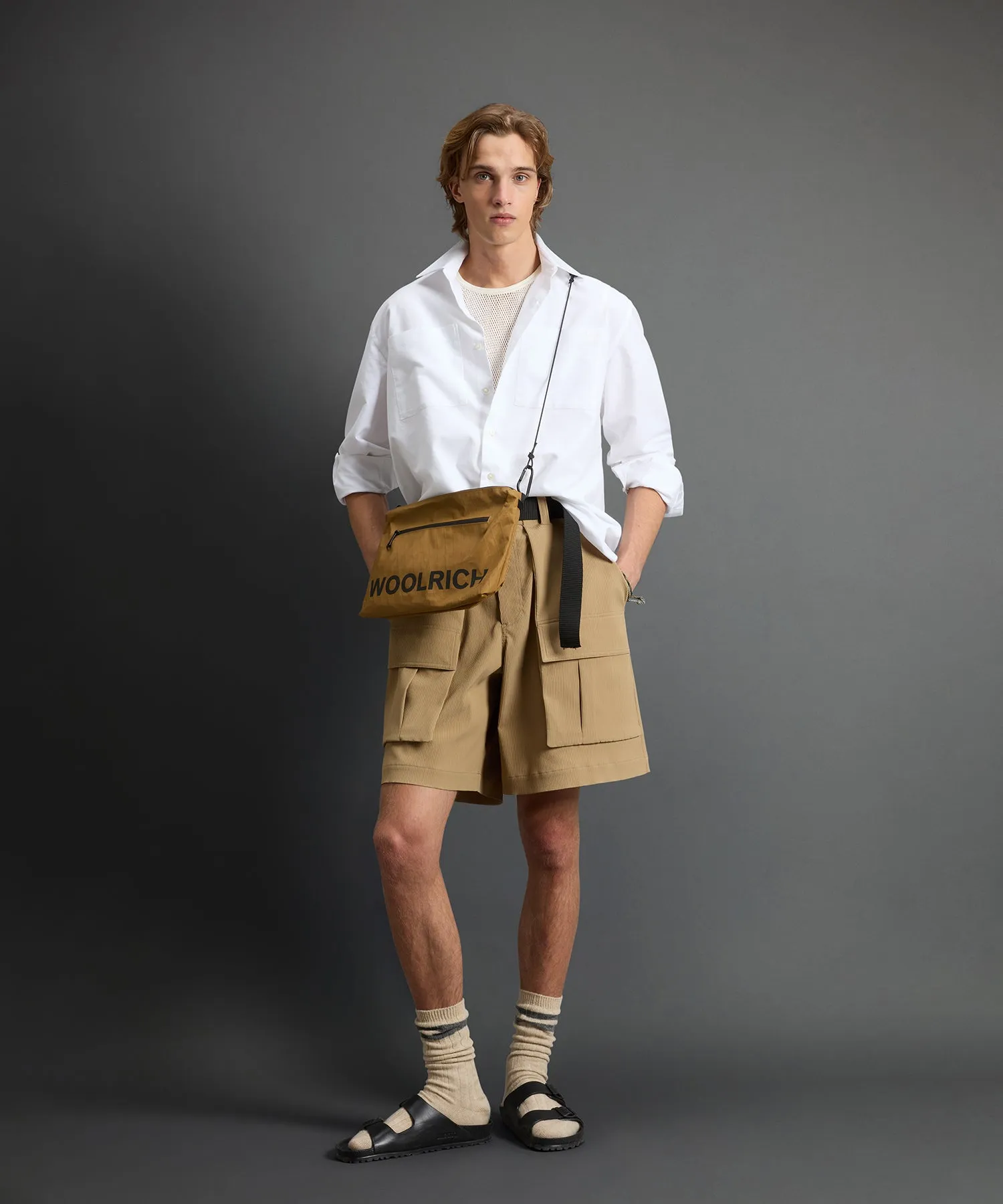 Todd Snyder x Woolrich Work Shirt in White