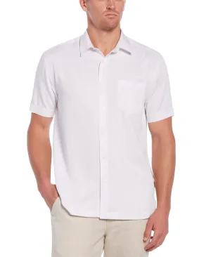 Two-Tone One Pocket Floral Print Shirt