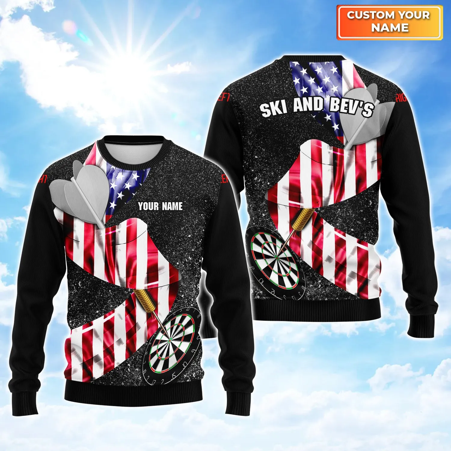U.S Darts - Personalized Name 3D Printed Shirts