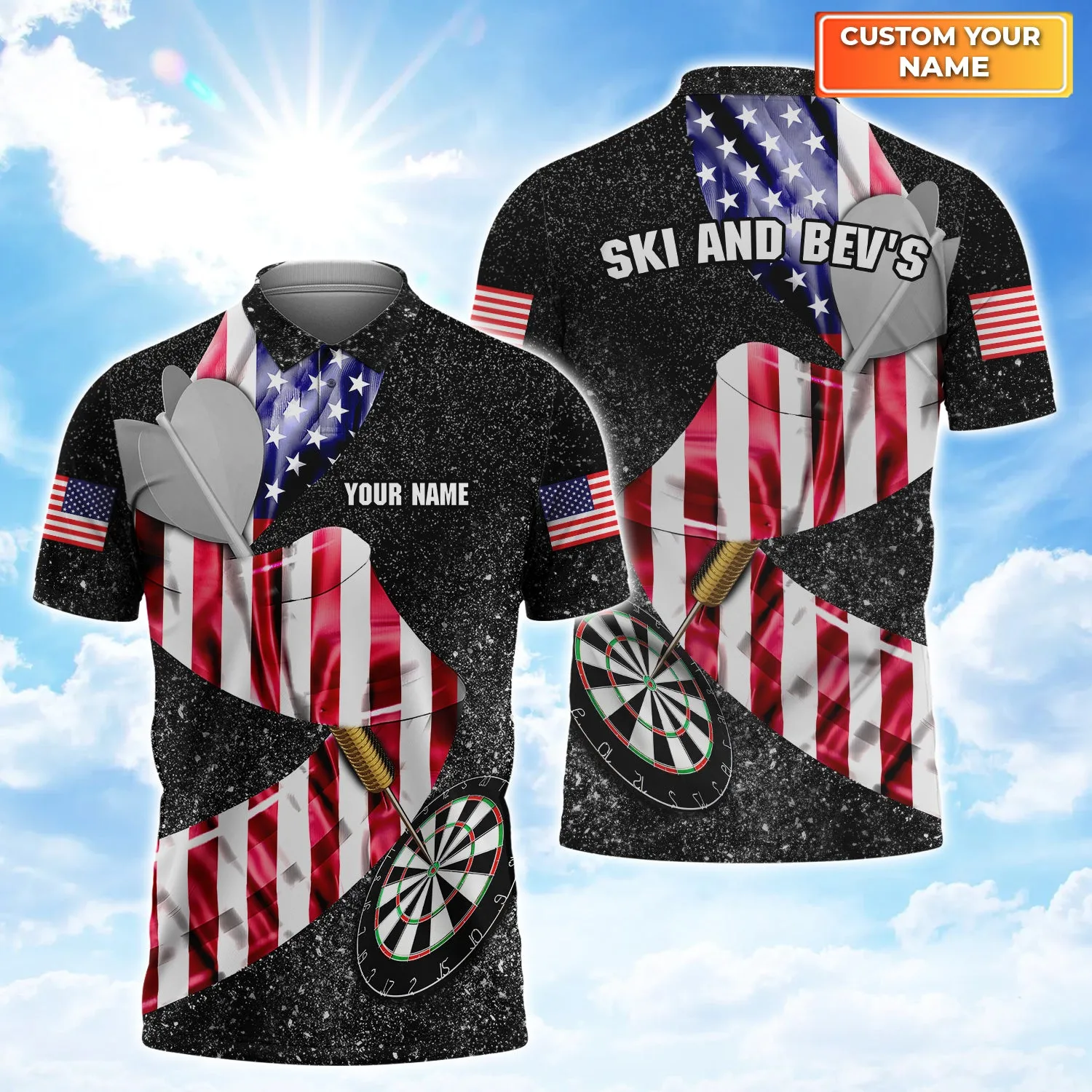 U.S Darts - Personalized Name 3D Printed Shirts