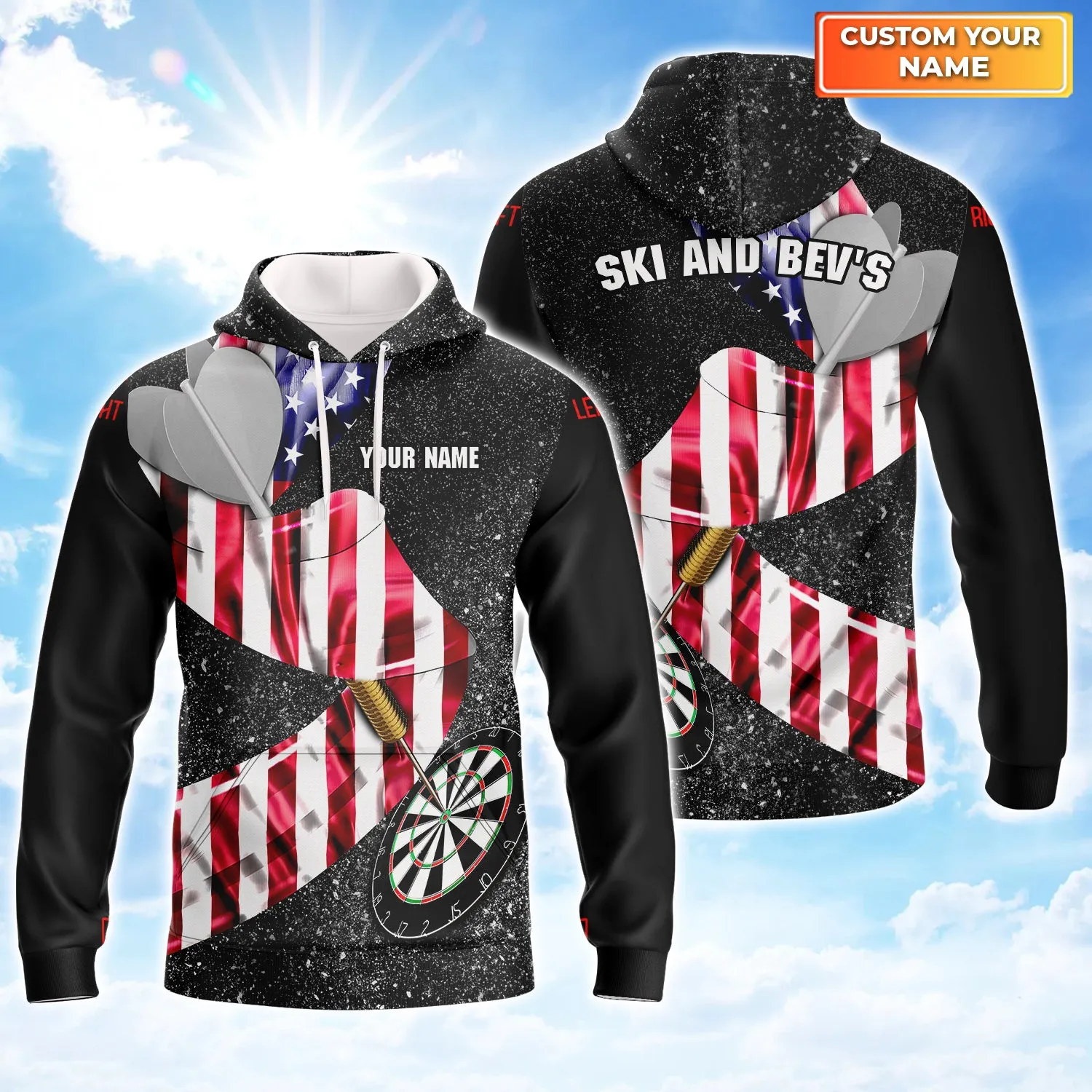 U.S Darts - Personalized Name 3D Printed Shirts