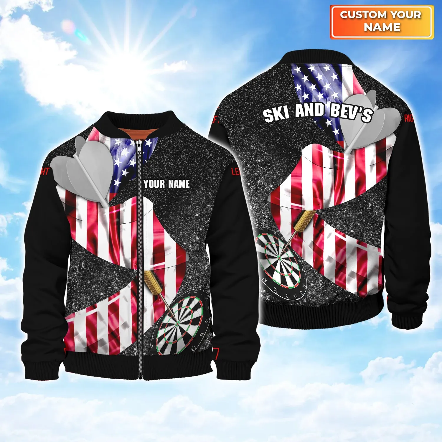 U.S Darts - Personalized Name 3D Printed Shirts
