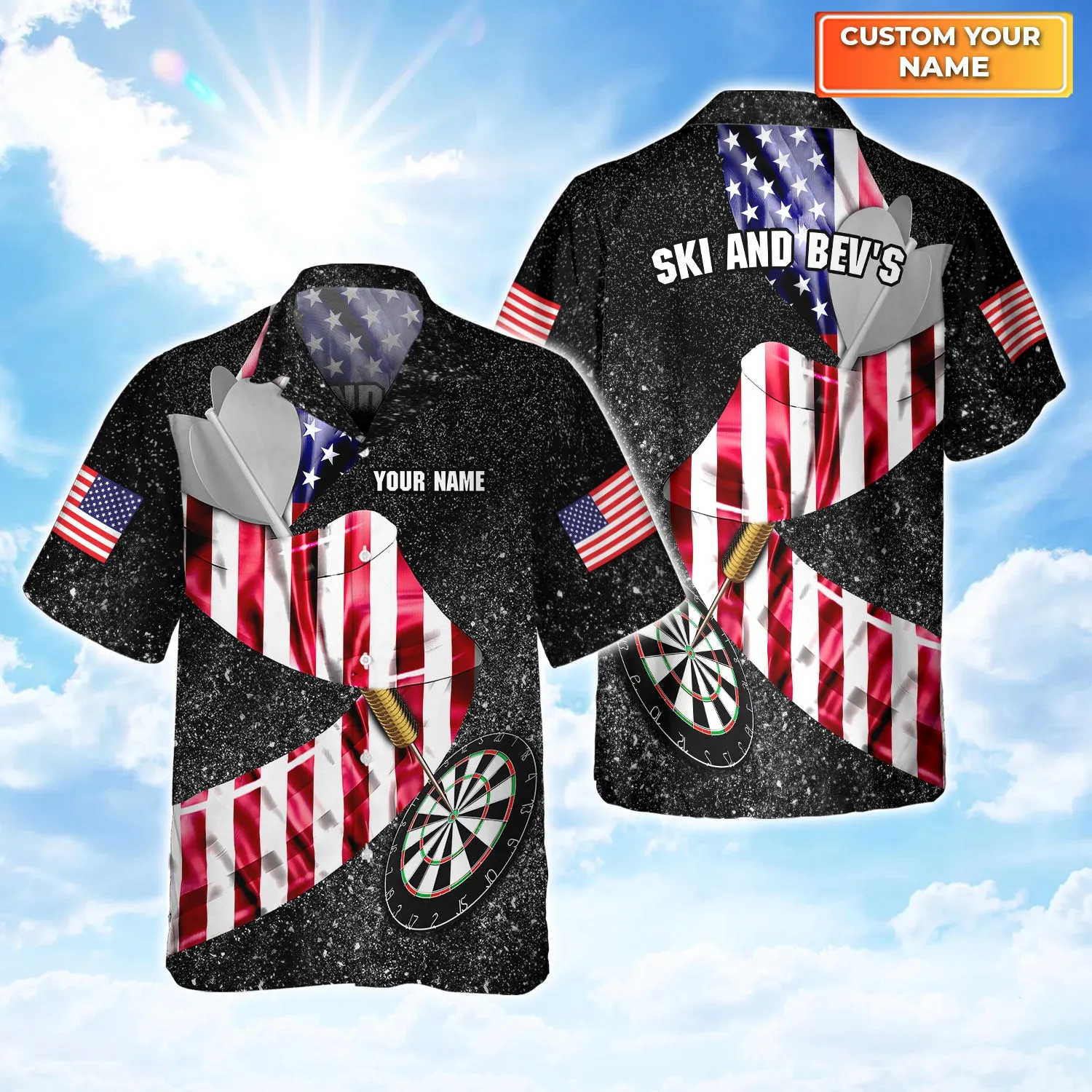 U.S Darts - Personalized Name 3D Printed Shirts