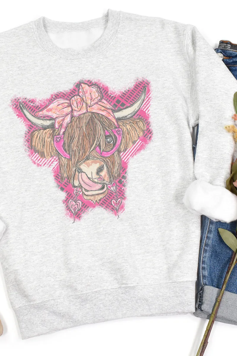 Valentine Cow Unisex NuBlend Crew Sweatshirt