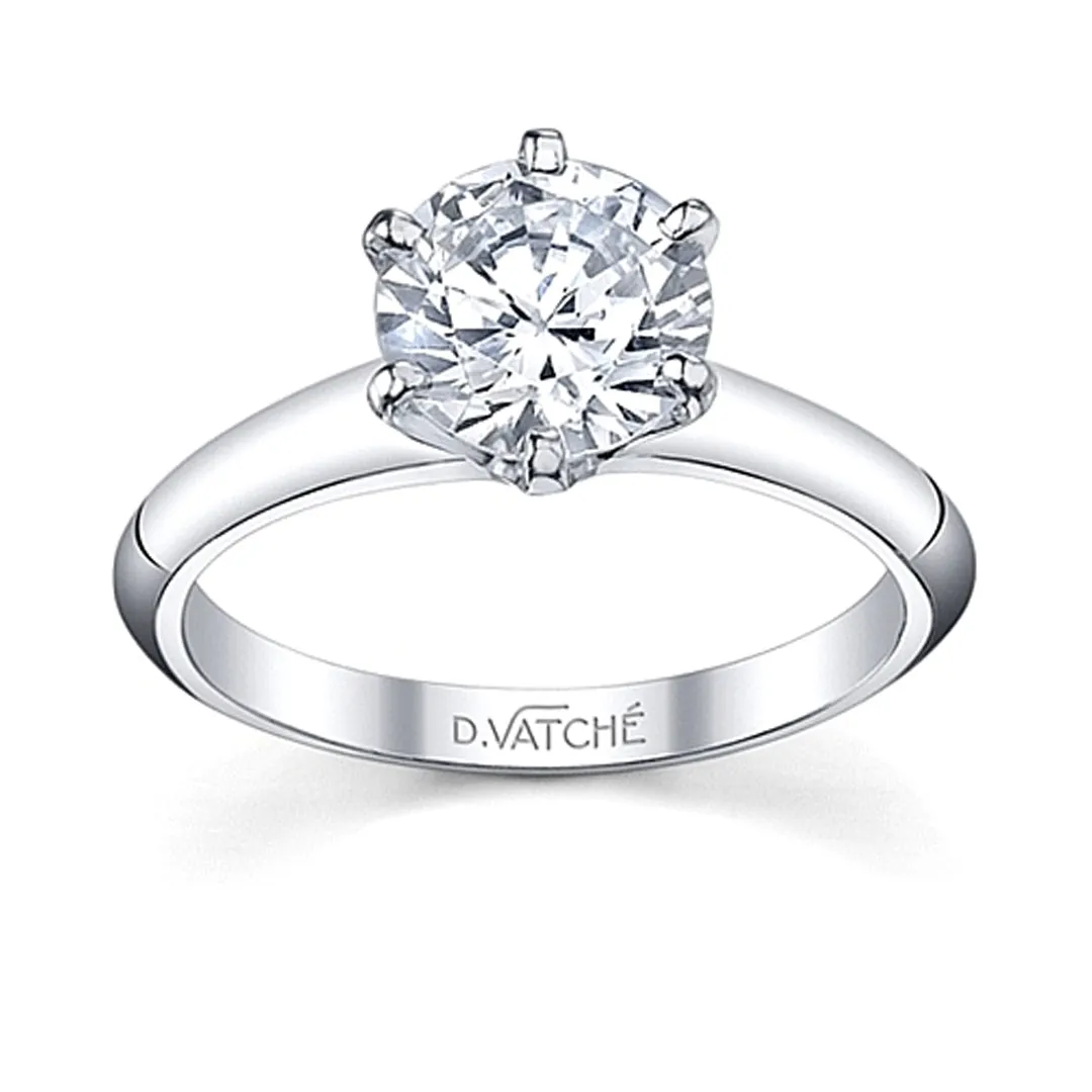 Vatche Six Prong Diamond Engagement Ring