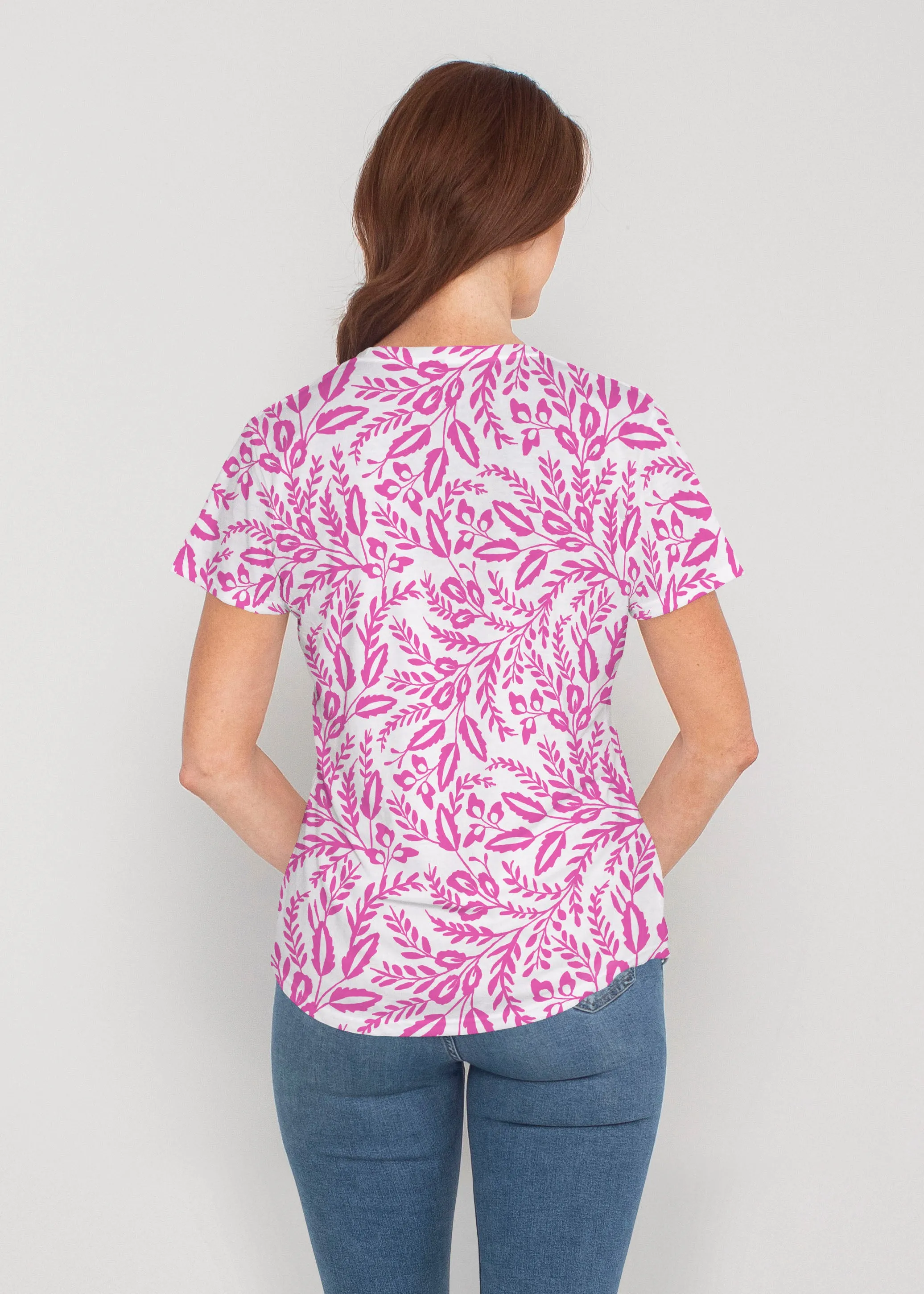 Vibrant Meadow (8026) ~ Contoured Tri-Blend Scoop Tee