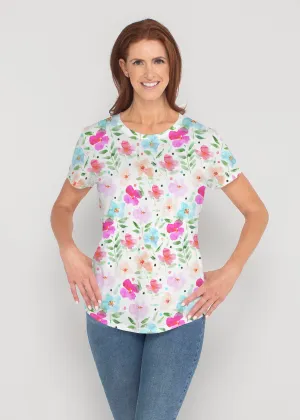 Vibrant Meadow (8026) ~ Contoured Tri-Blend Scoop Tee
