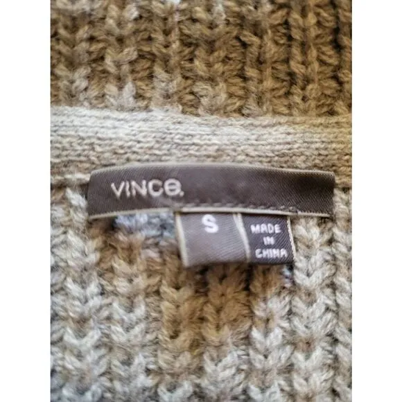Vince Cardigan Sweater Women's Small Open Yak Wool Cozy Warm Knit