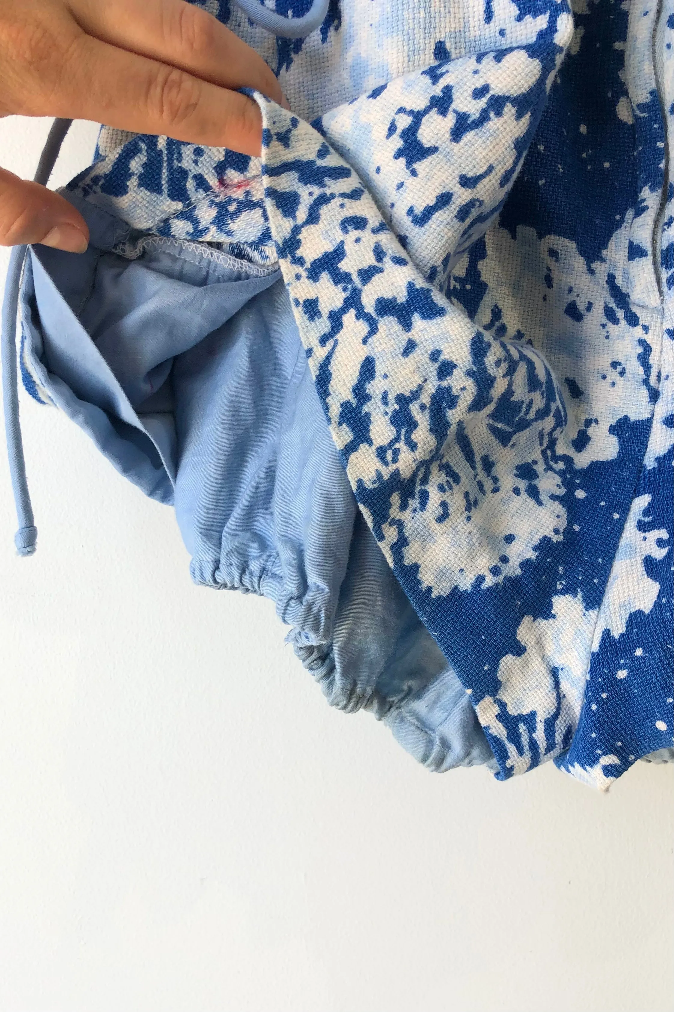 Vintage Blue Floral Swimsuit