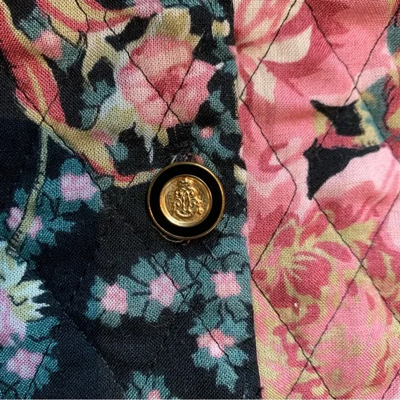 Vintage Expo Quilted Floral Paisley Jacket Blazer