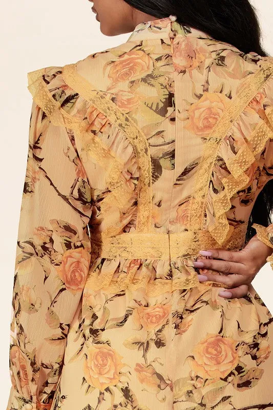 Vintage Floral Romper