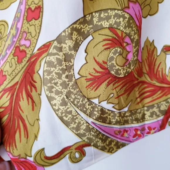 Vintage Milly Silk Paisley Print Skirt