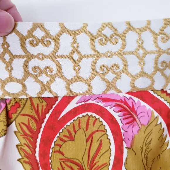 Vintage Milly Silk Paisley Print Skirt