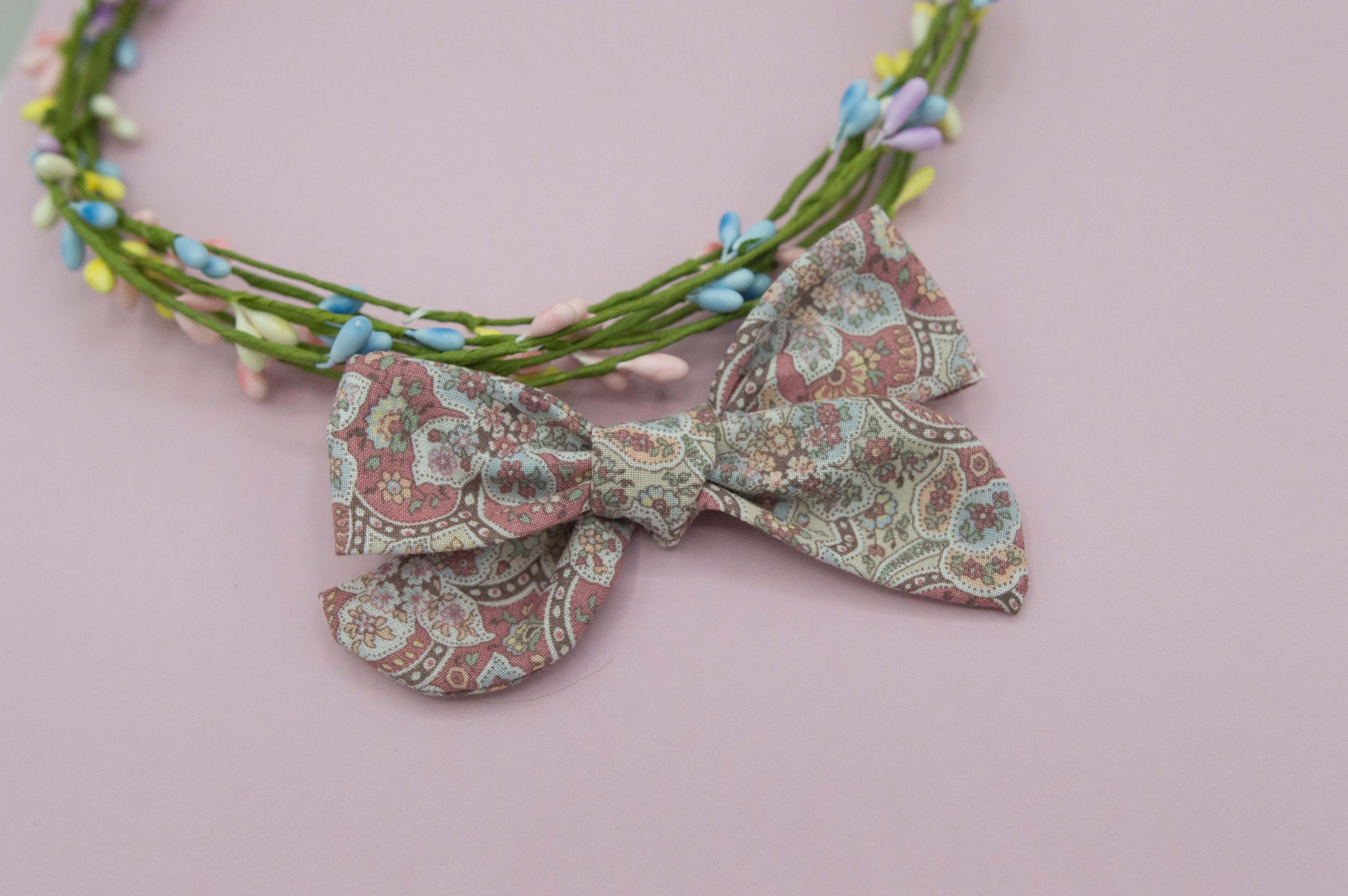 Vintage paisley Elloise Bow 4inch - HOPE SS3