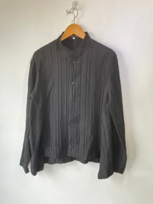 Vintage Shirin Guild Black Button Down Wool Top