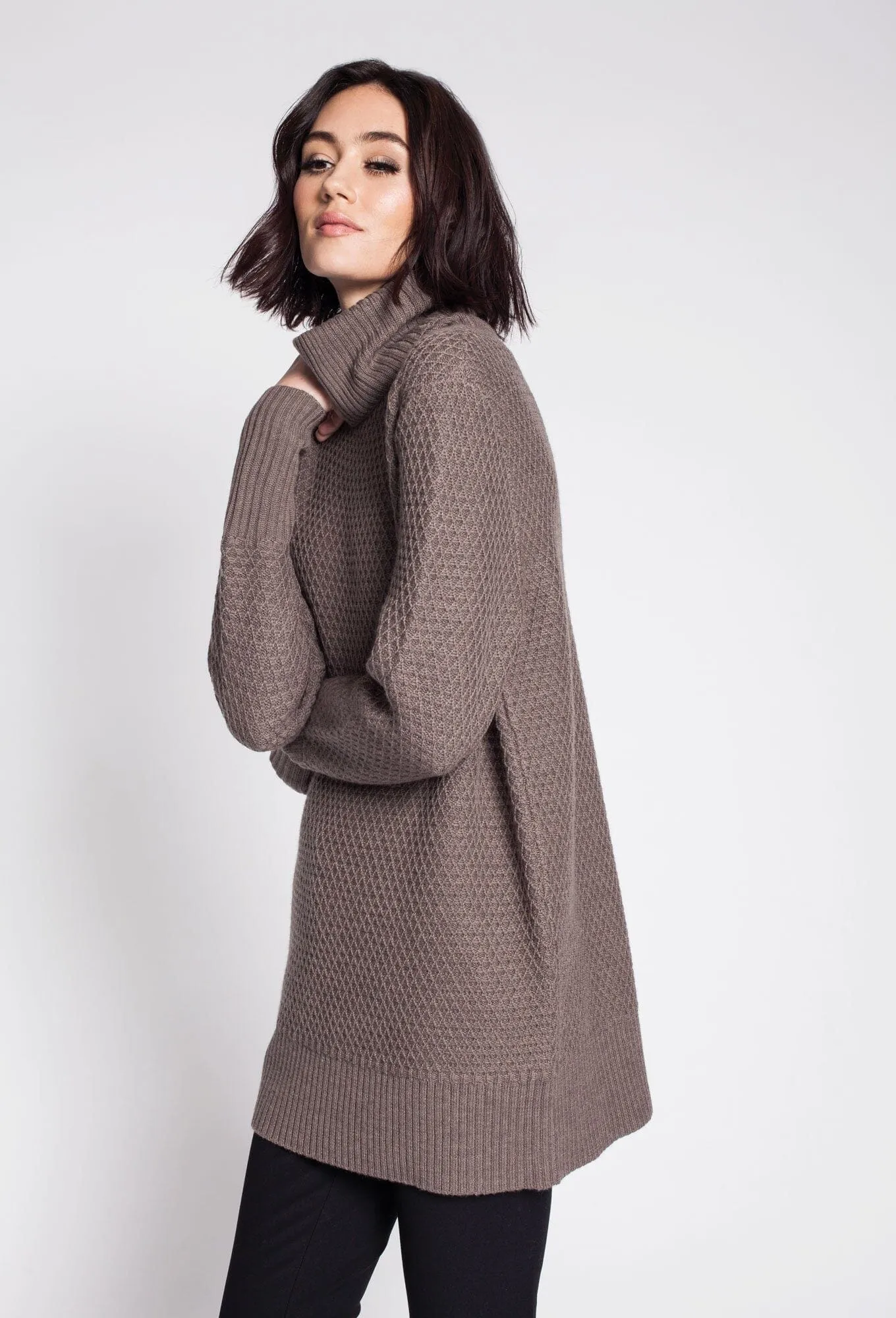 Waflle Stitch Turtleneck