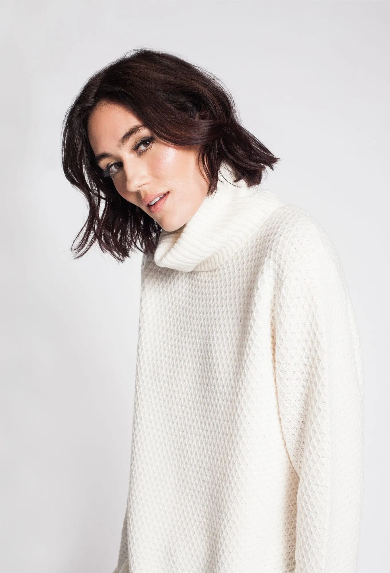 Waflle Stitch Turtleneck