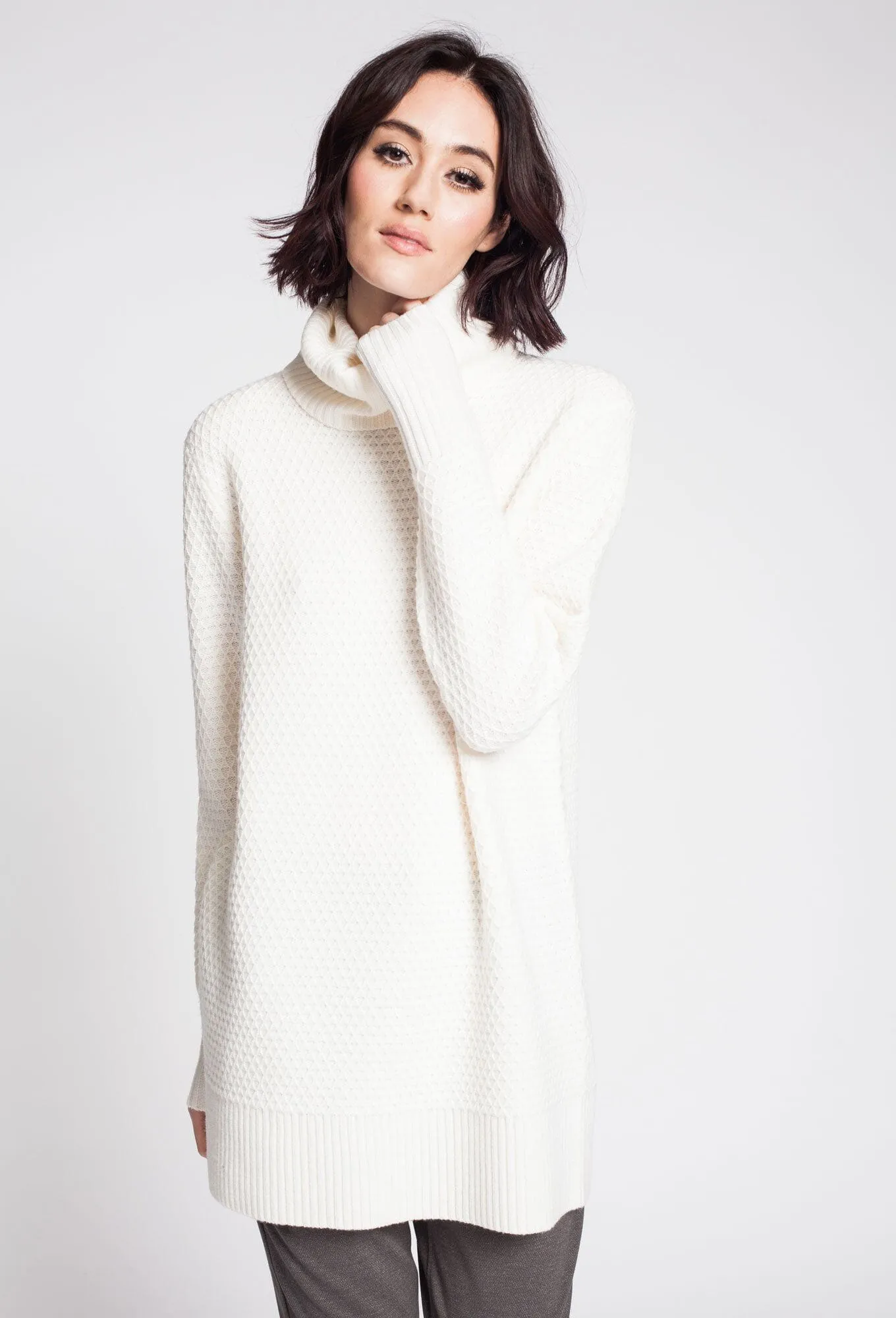 Waflle Stitch Turtleneck