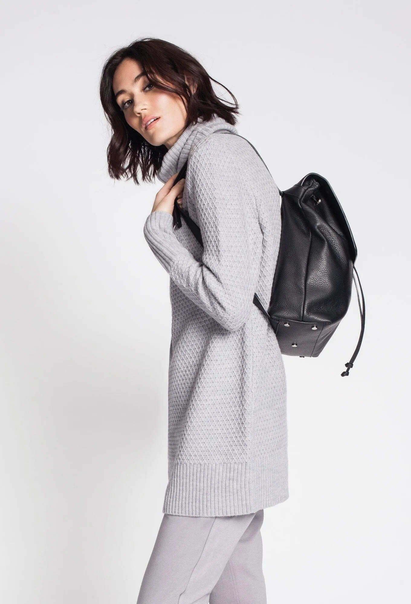Waflle Stitch Turtleneck