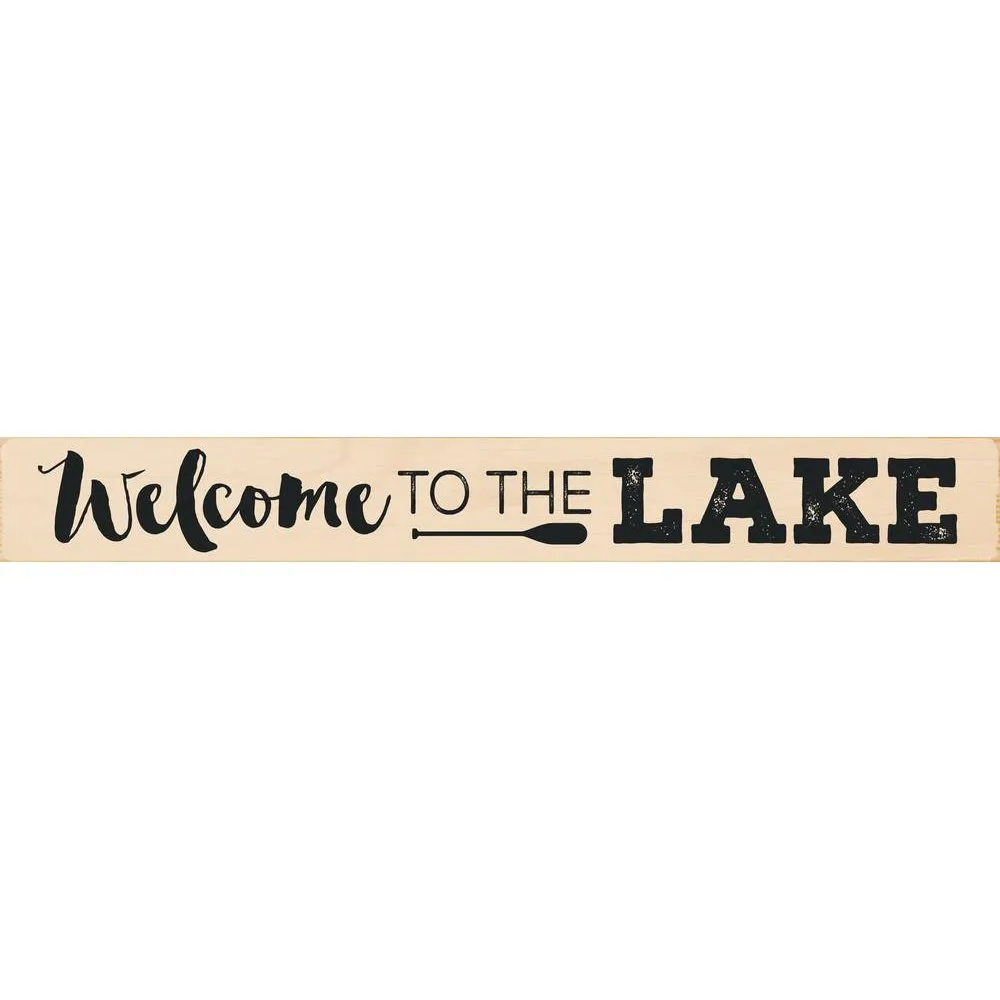 Welcome to the Lake Stick Sign
