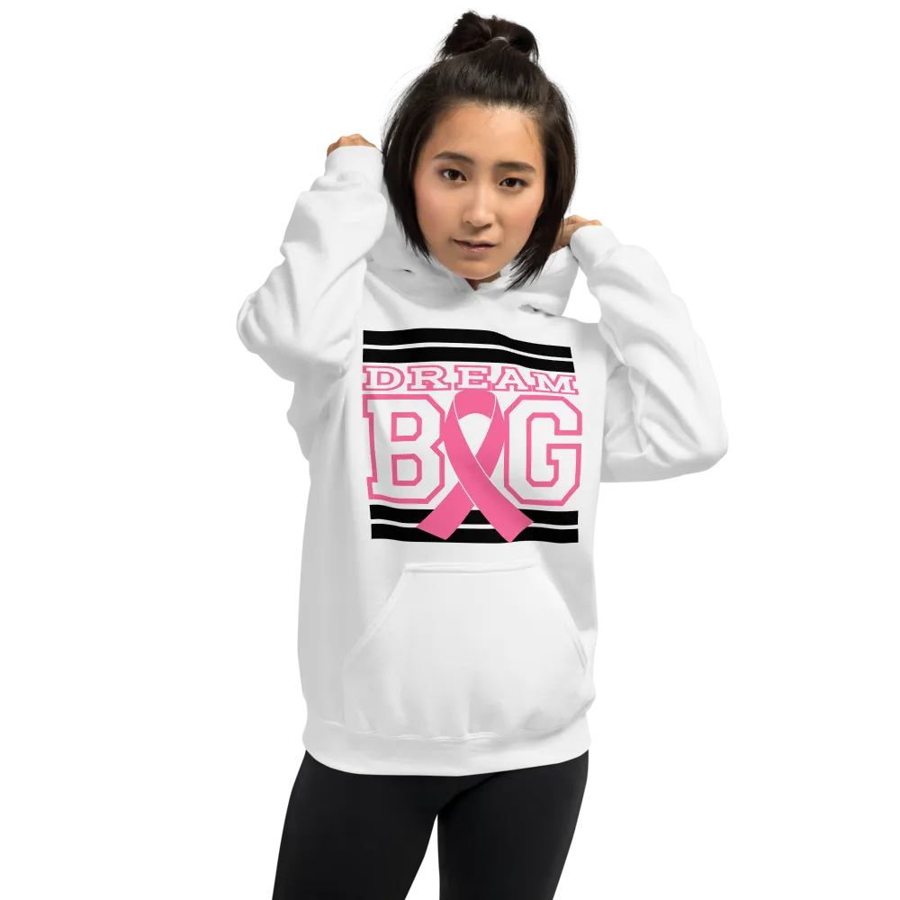 White Black and Pink Breast Cancer Awareness Unisex Hoodie