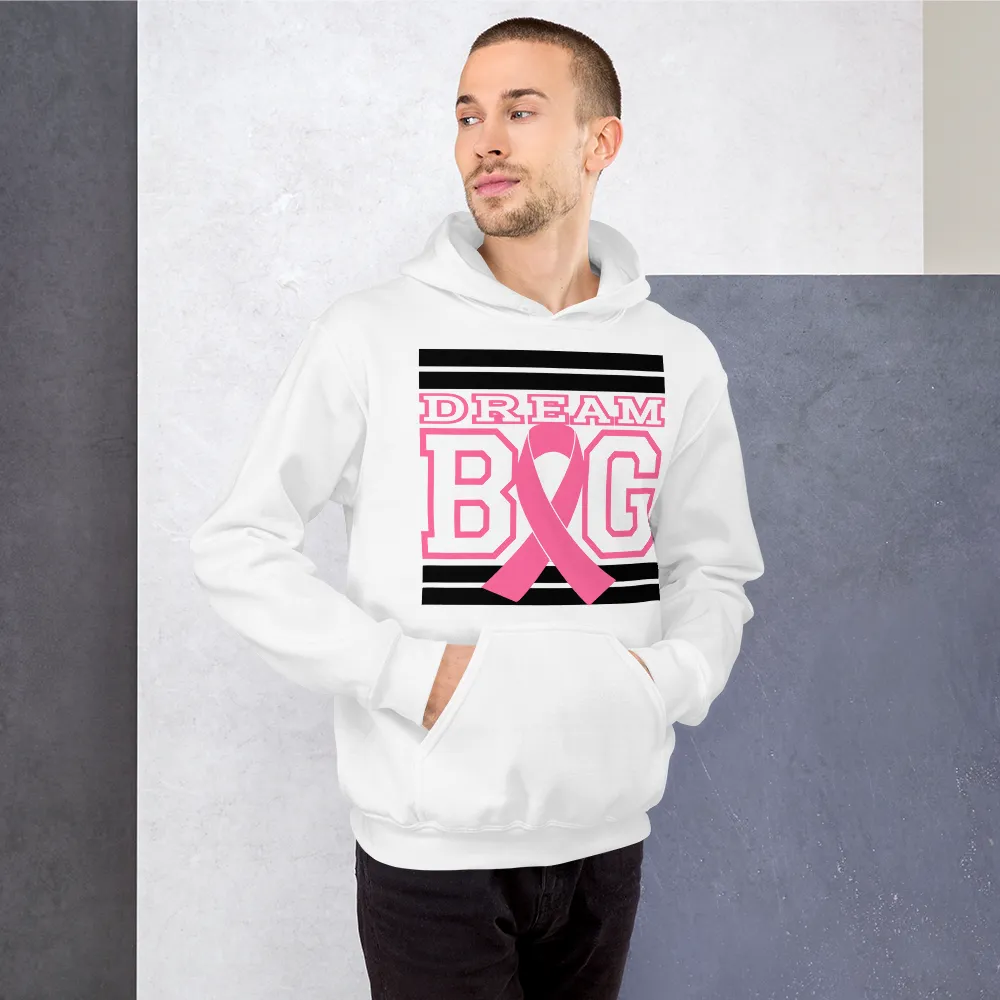 White Black and Pink Breast Cancer Awareness Unisex Hoodie