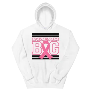 White Black and Pink Breast Cancer Awareness Unisex Hoodie