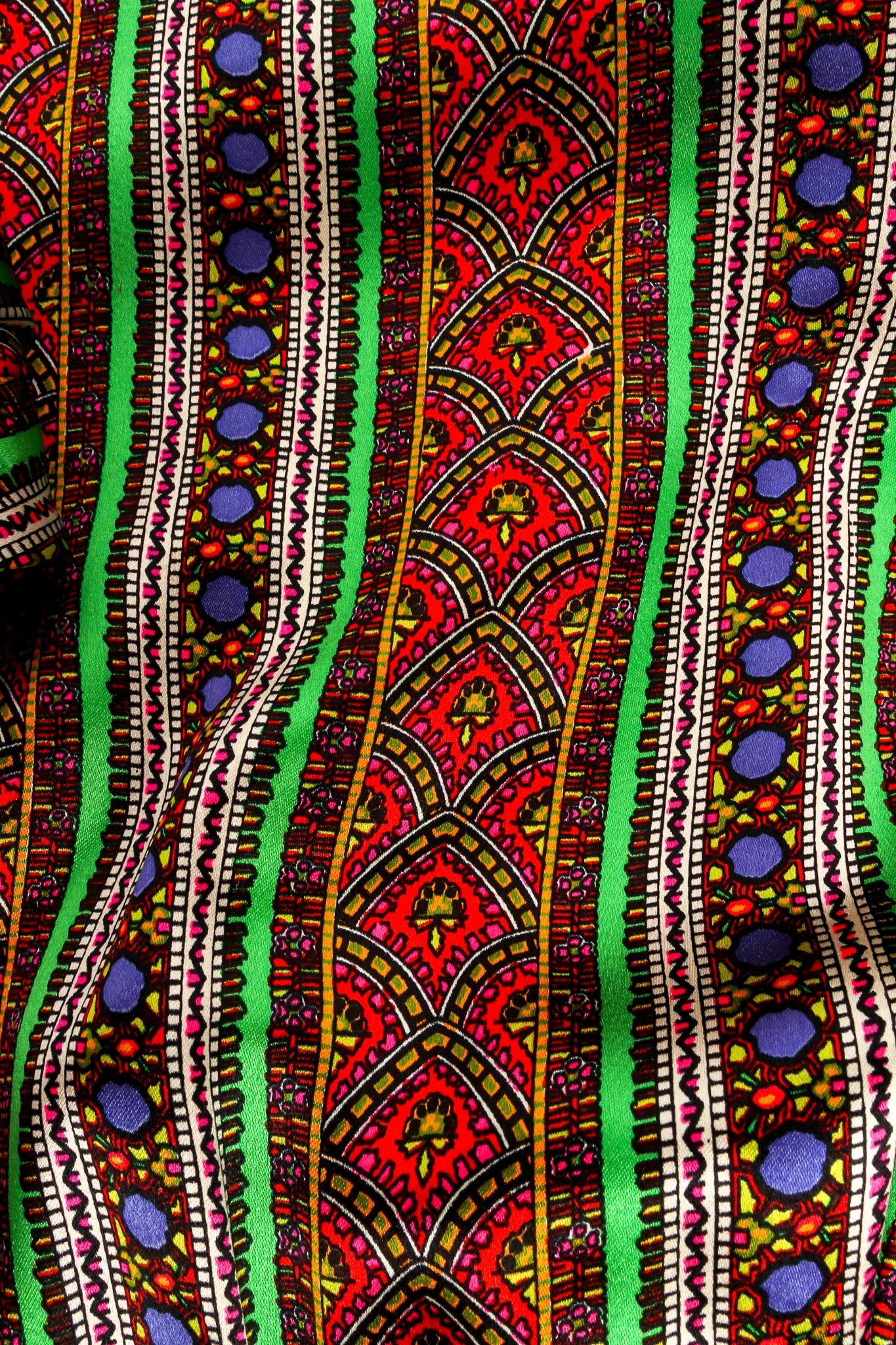 Wide Leg Paisley Silk Jumpsuit
