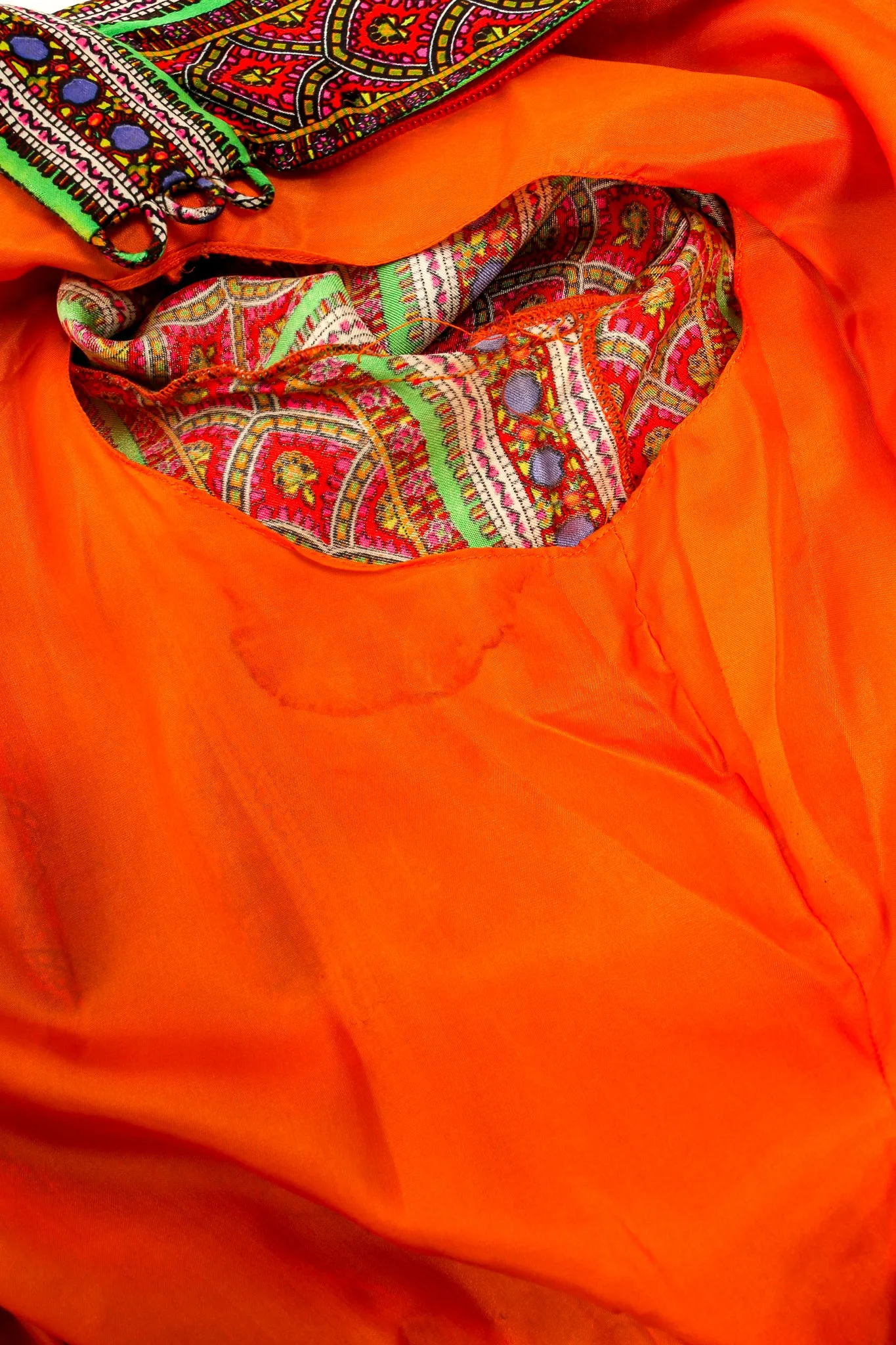 Wide Leg Paisley Silk Jumpsuit