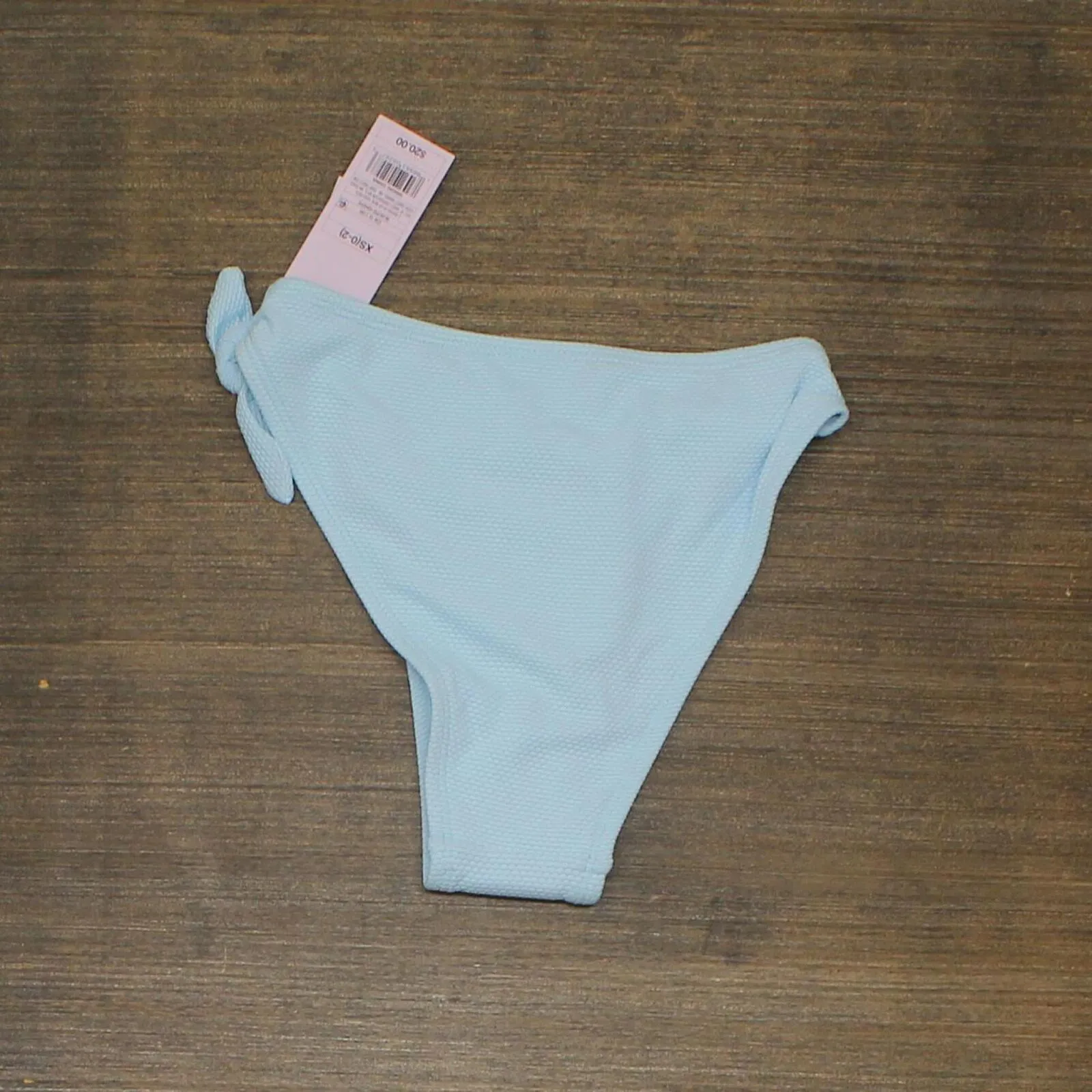 Wild Fable Pique Textured High Leg Cheeky High Waist Bikini Bottom PID-G84EPG