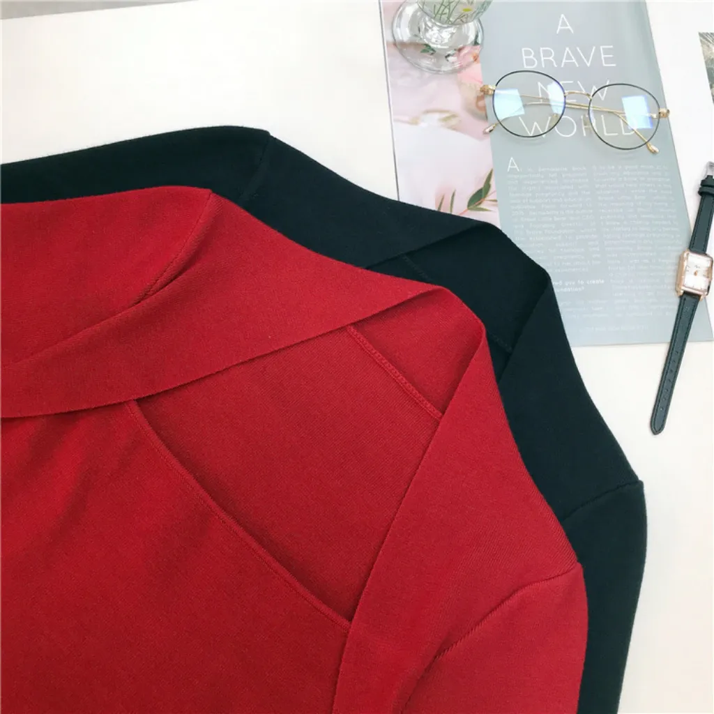 Women's Simple Solid Color Slim Dress