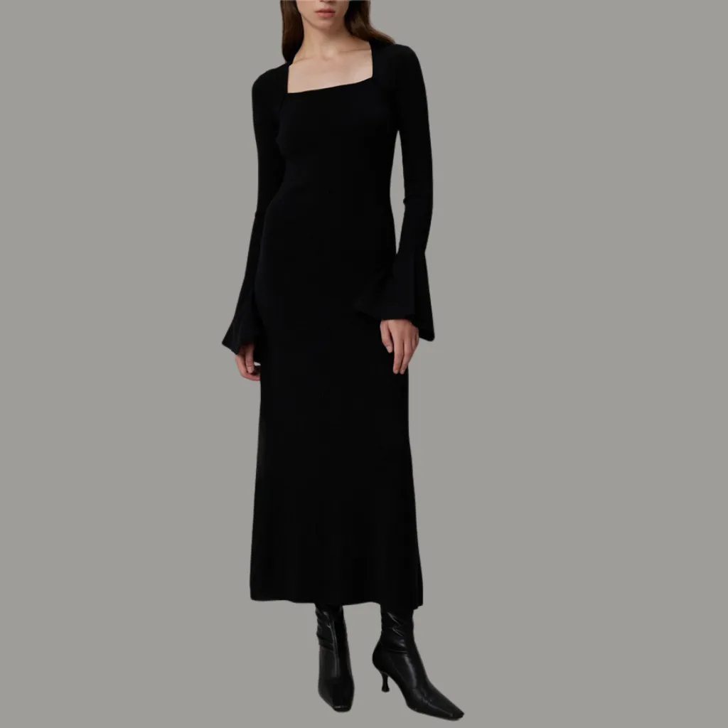 Women's Simple Solid Color Slim Dress