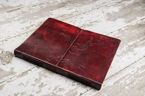World Map Oversized Large Handmade Leather Journal