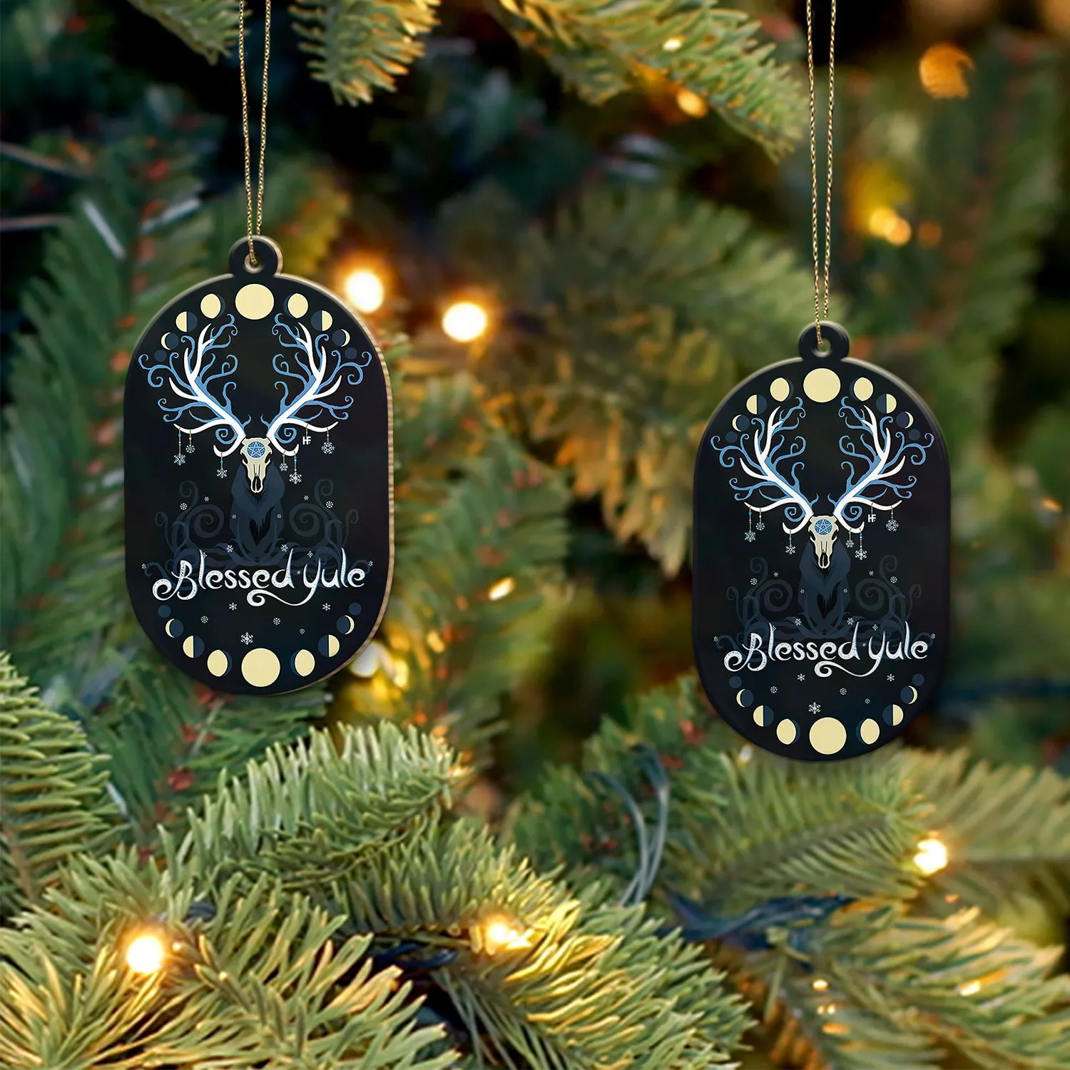 Yule Is Coming Wood Ornament 1609