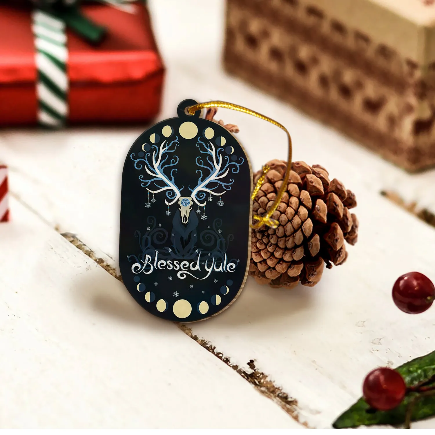 Yule Is Coming Wood Ornament 1609