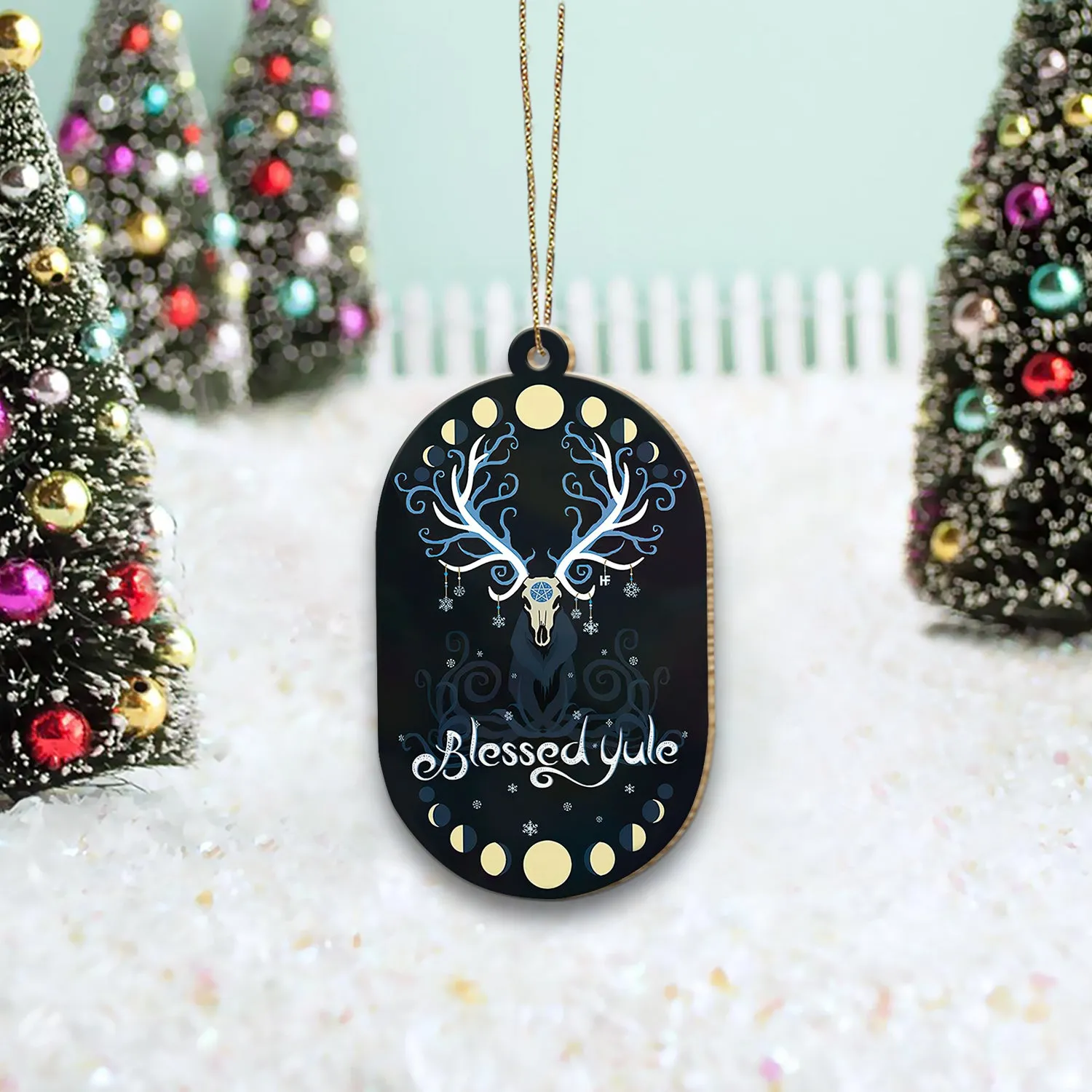 Yule Is Coming Wood Ornament 1609