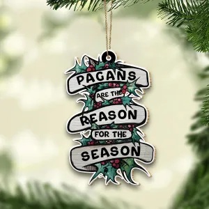 Yule Is Coming Wood Ornament 1610