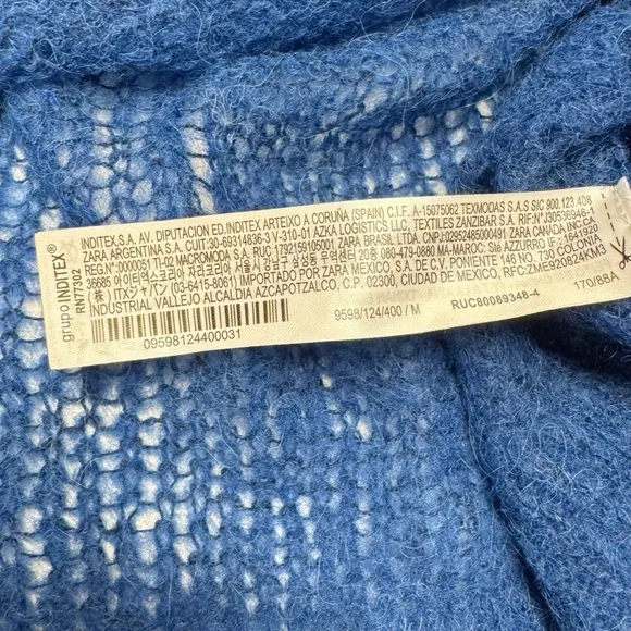 ZARA | Alpaca-Wool Blend Distressed Sweater NWT